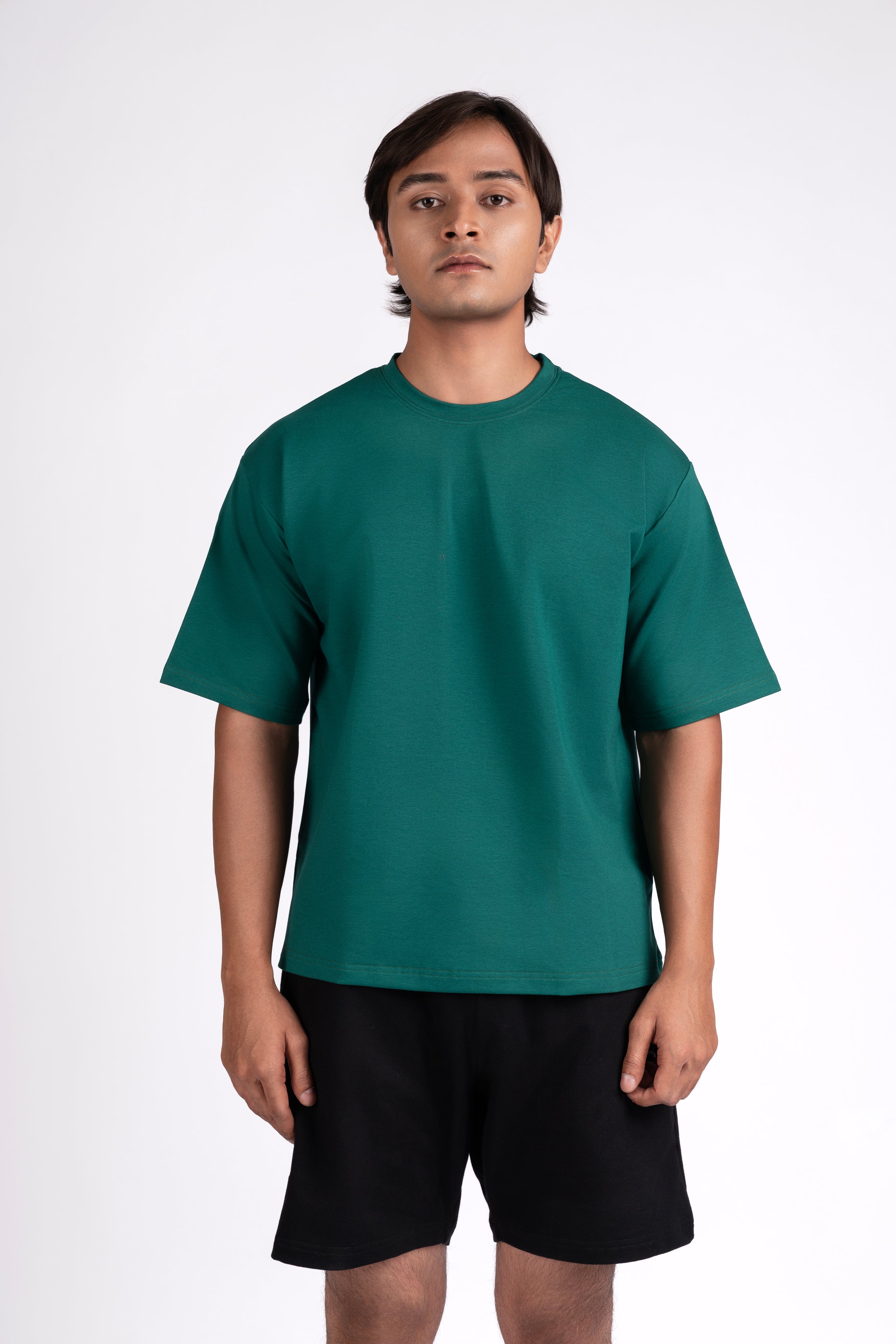 Box Fit Green T-Shirt