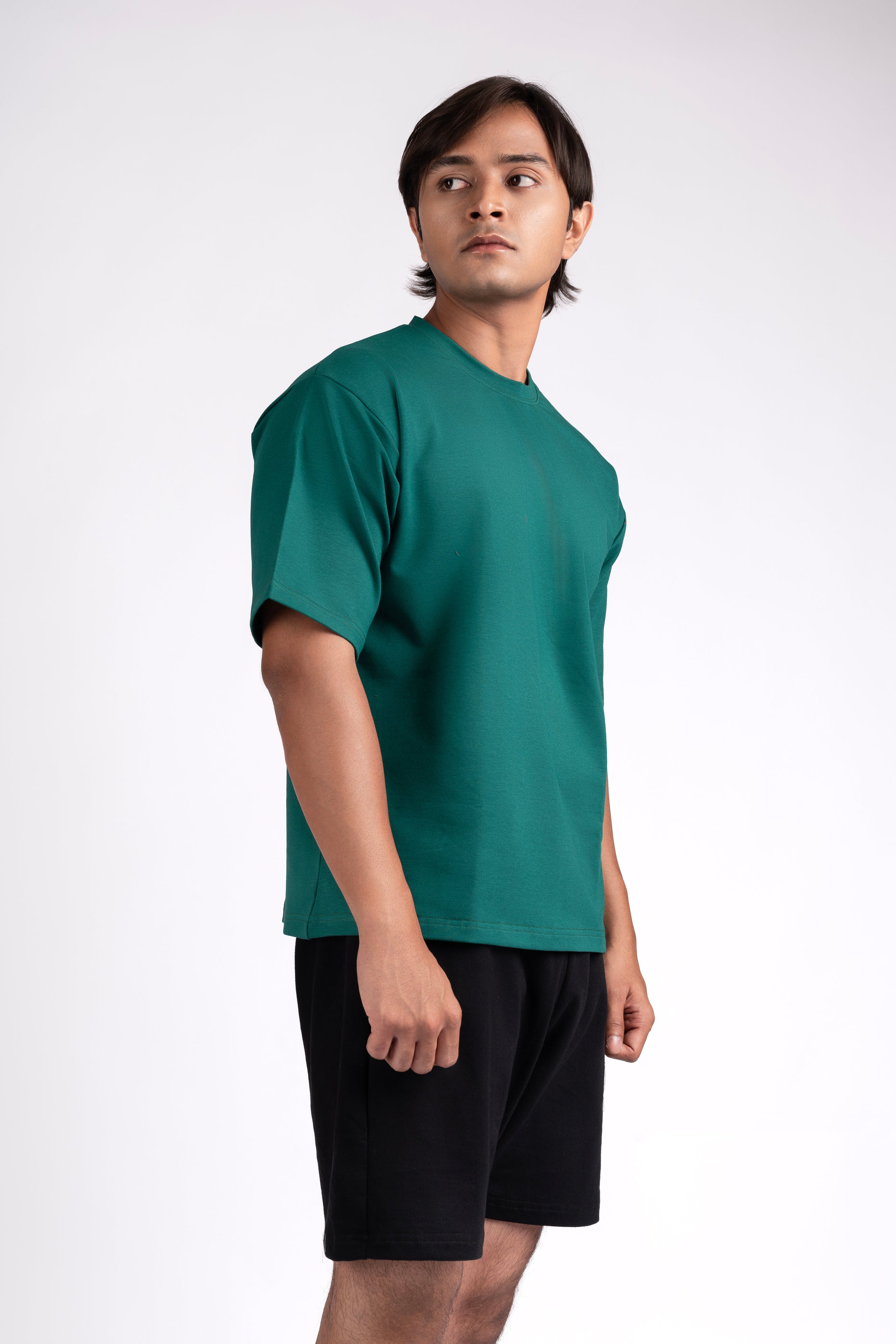 Box Fit Green T-Shirt
