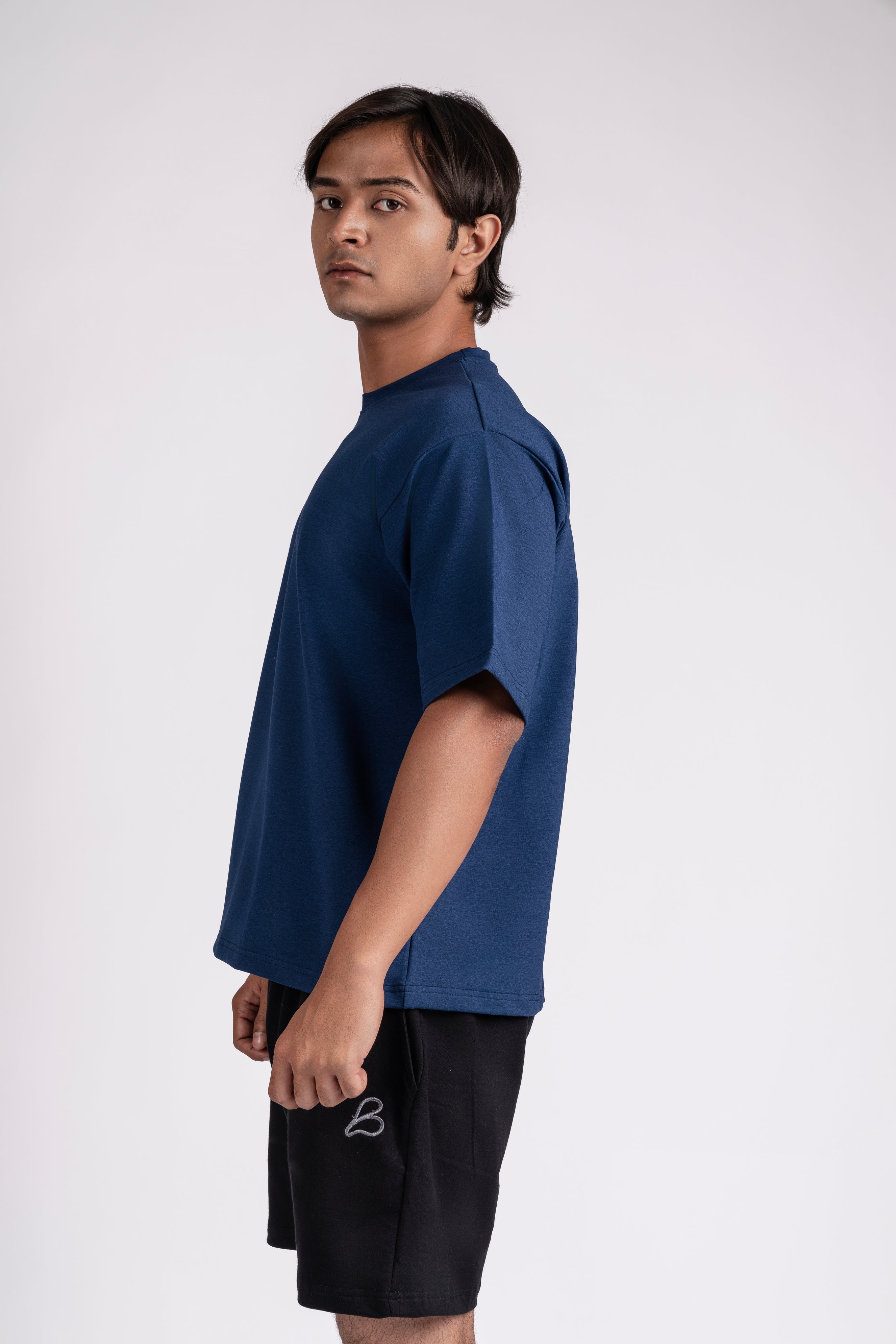 Box Fit Blue T-Shirt