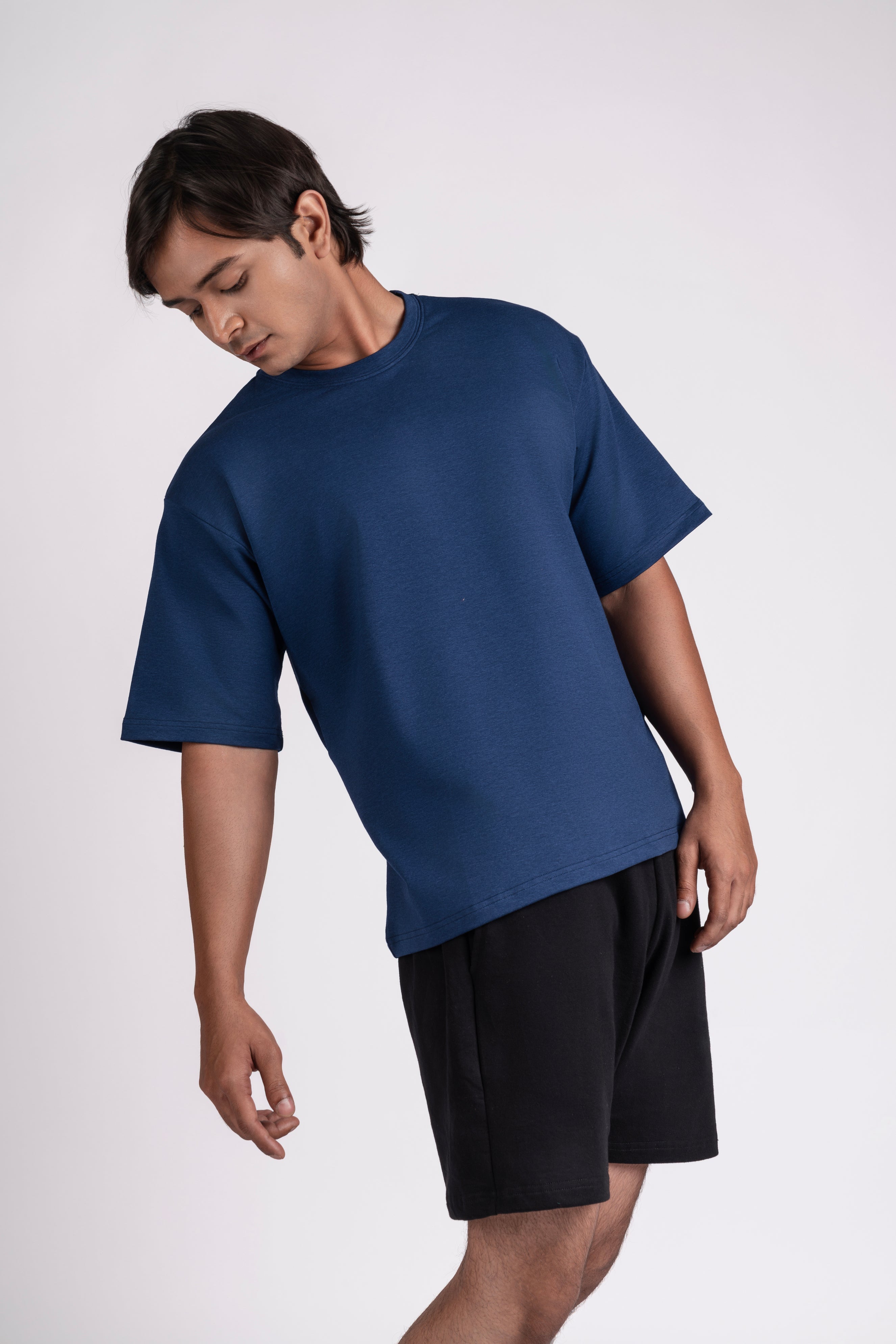Box Fit Blue T-Shirt