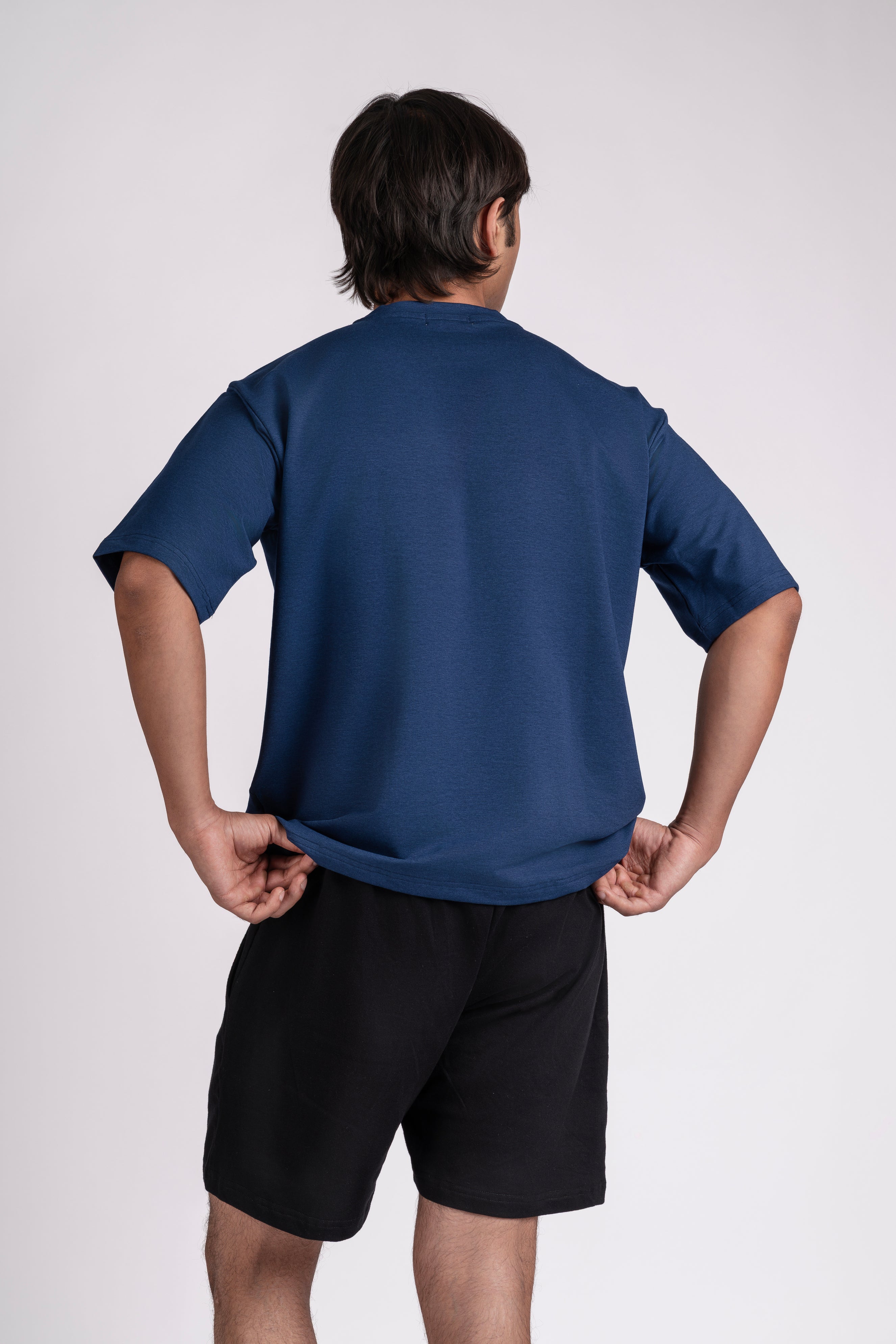 Box Fit Blue T-Shirt