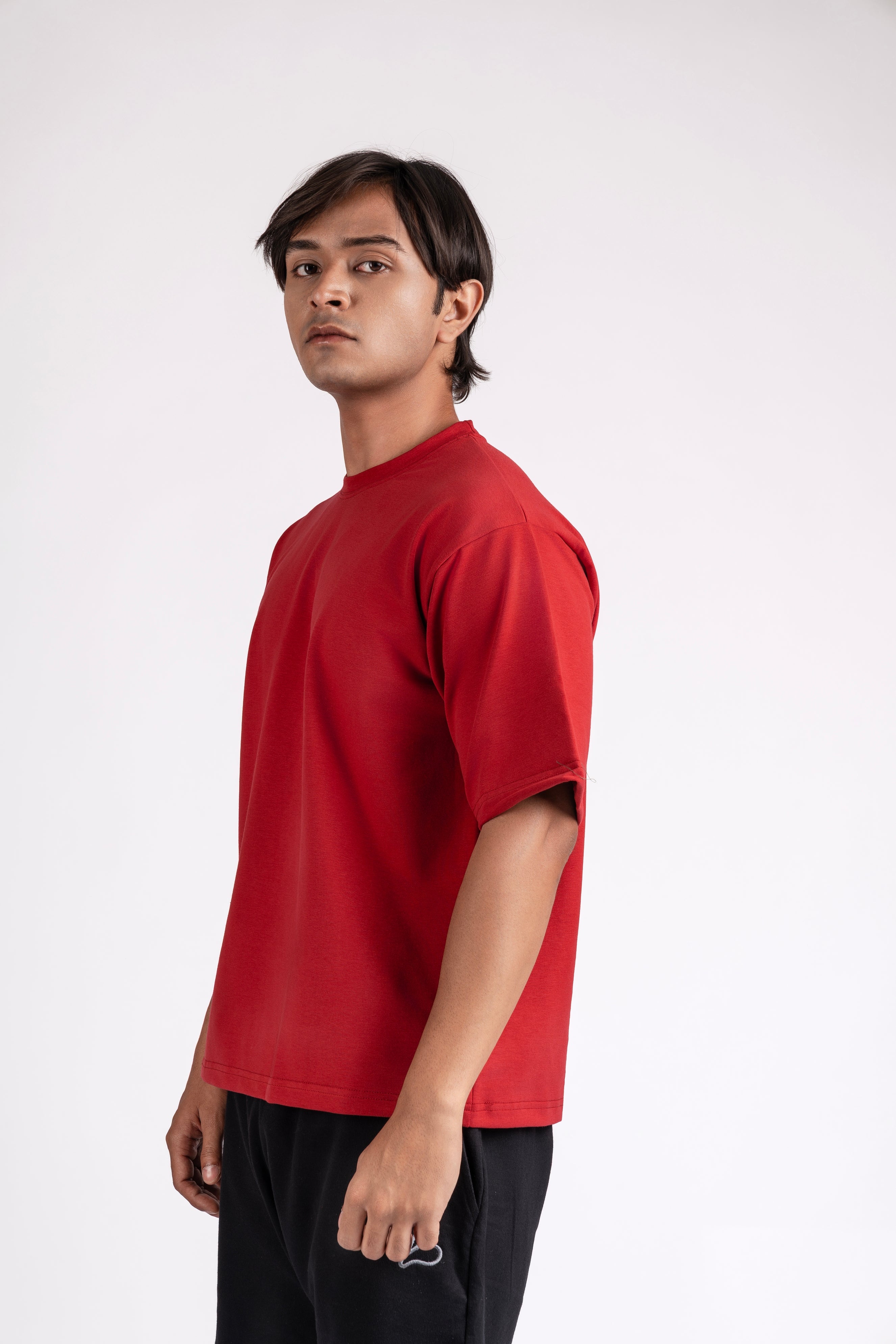 Box Fit Maroon T-Shirt