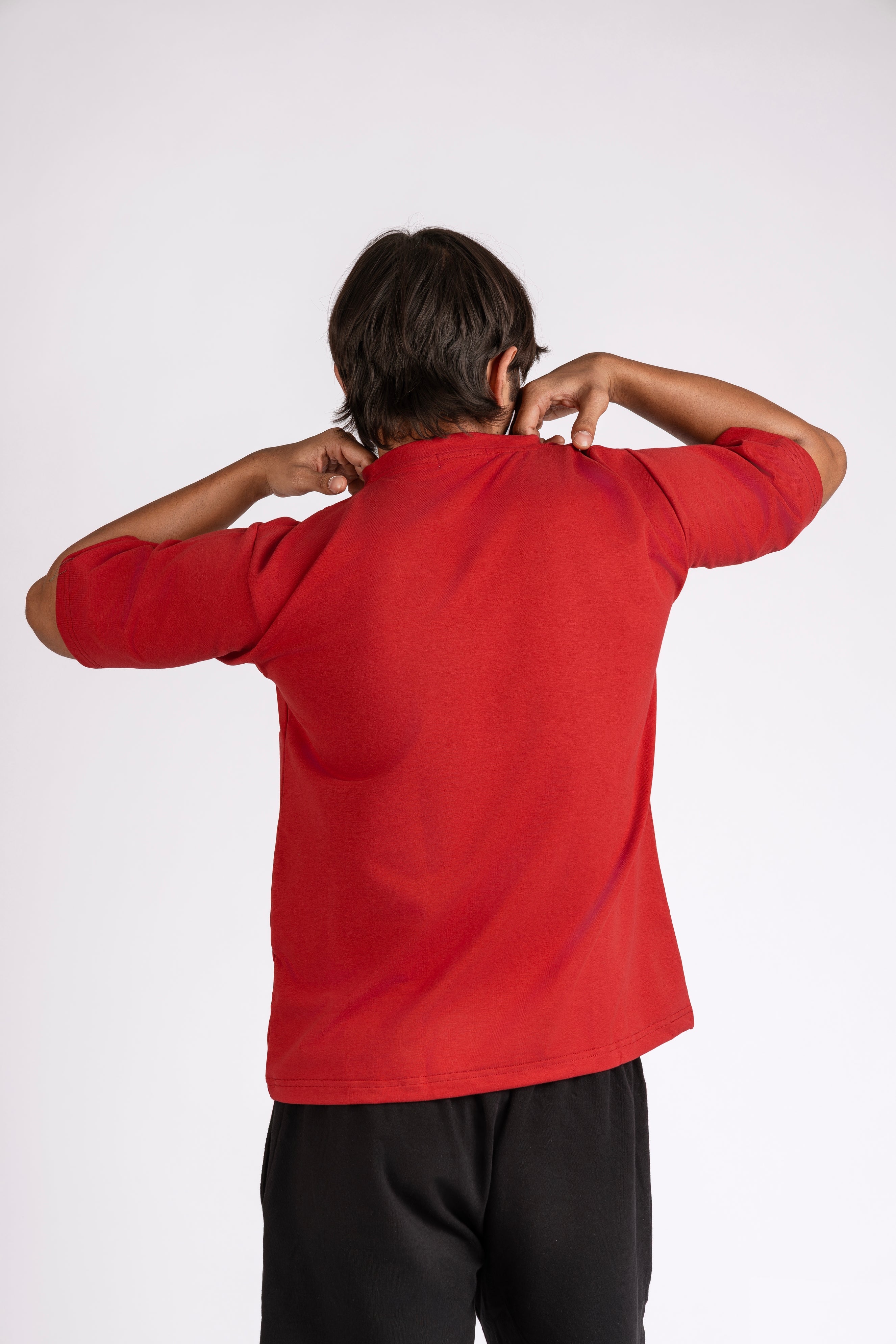 Box Fit Maroon T-Shirt