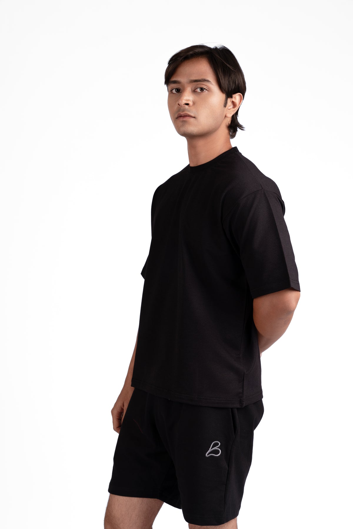 Box Fit Black T-Shirt