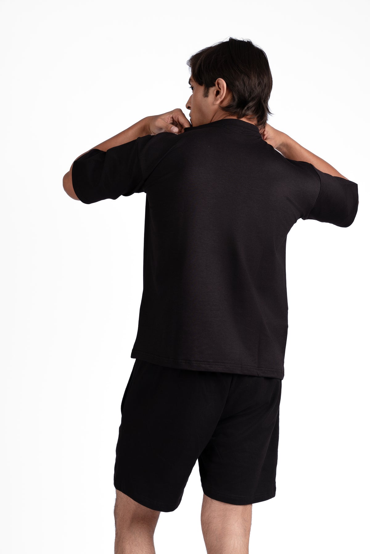 Box Fit Black T-Shirt