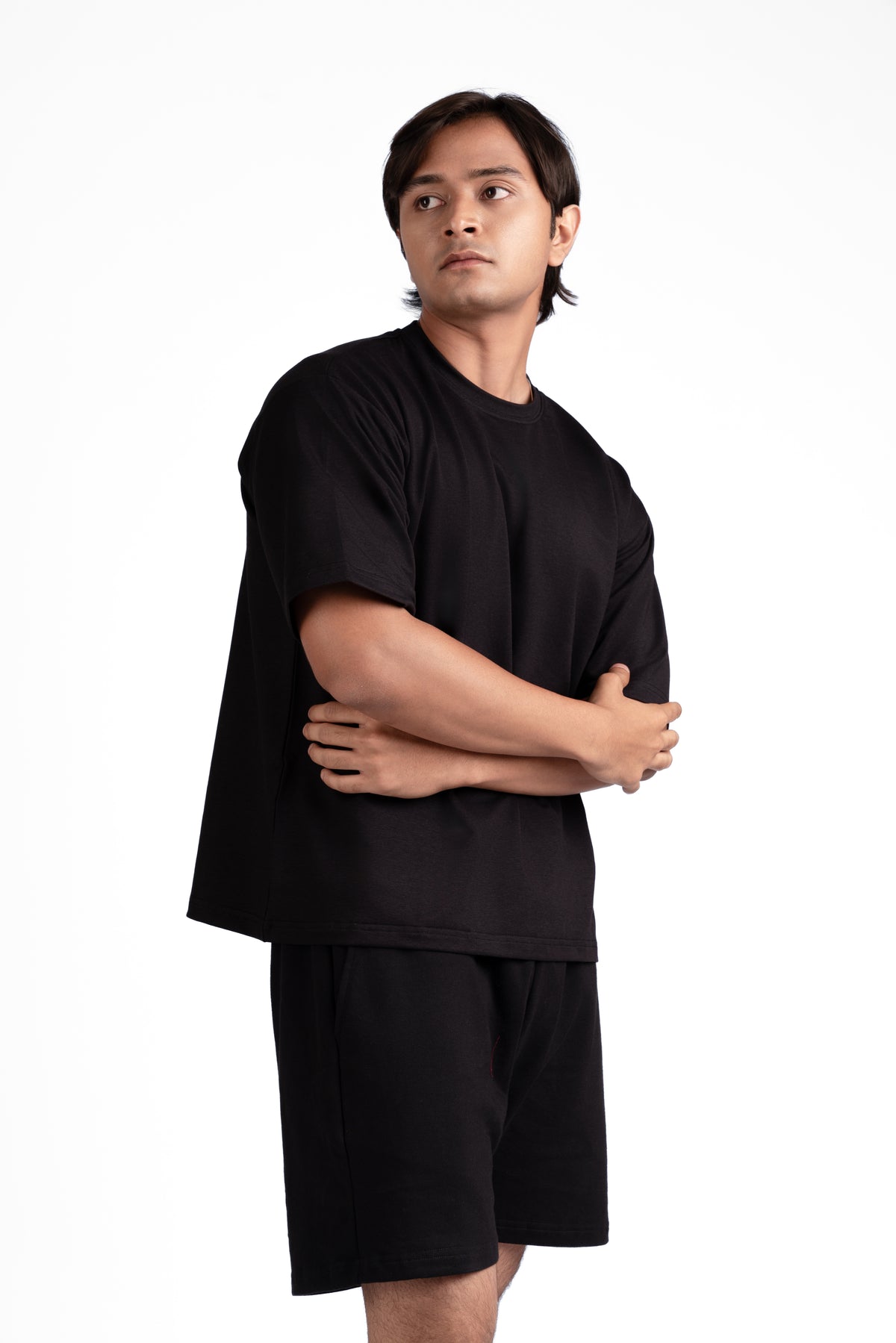 Box Fit Black T-Shirt