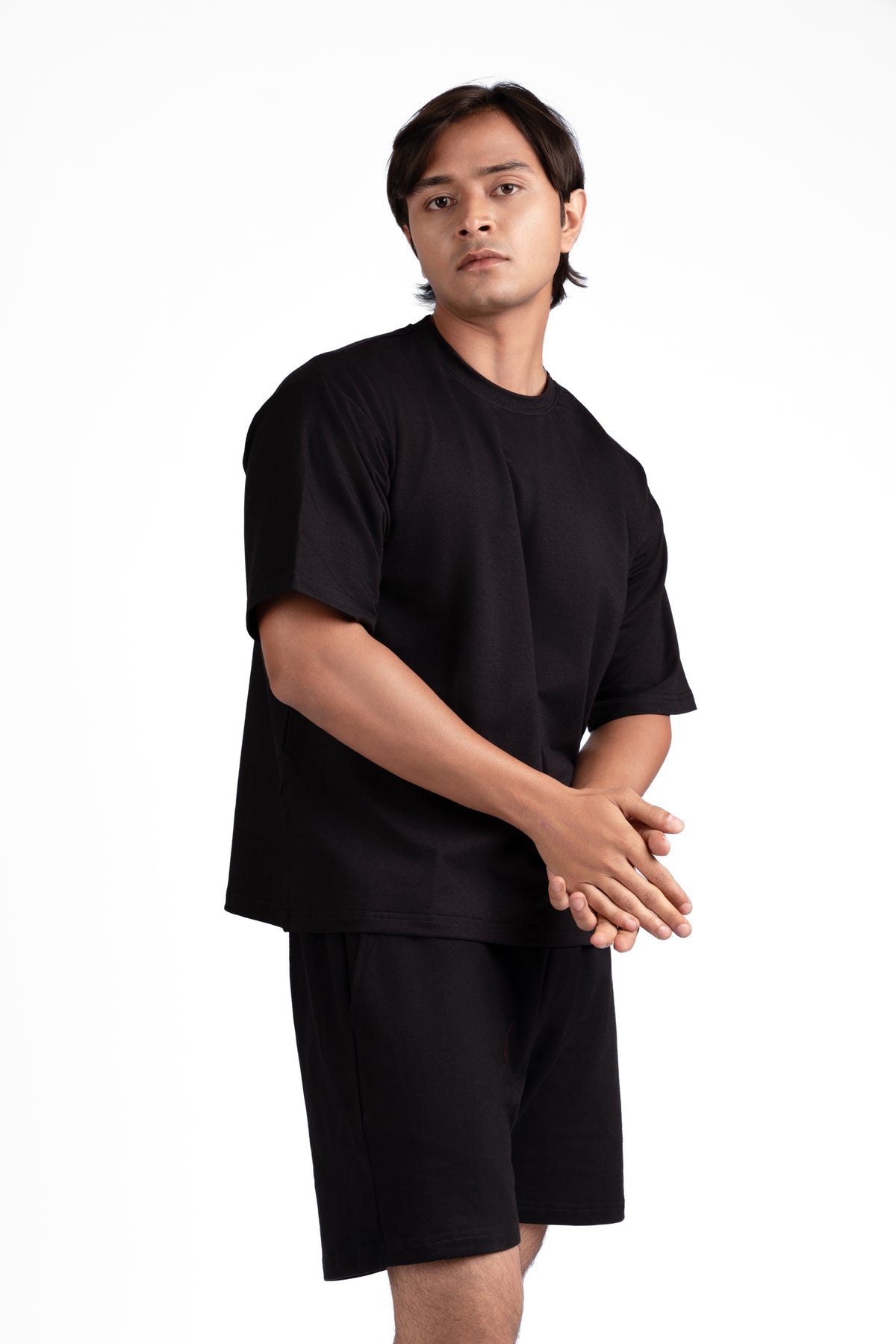 Box Fit Black T-Shirt