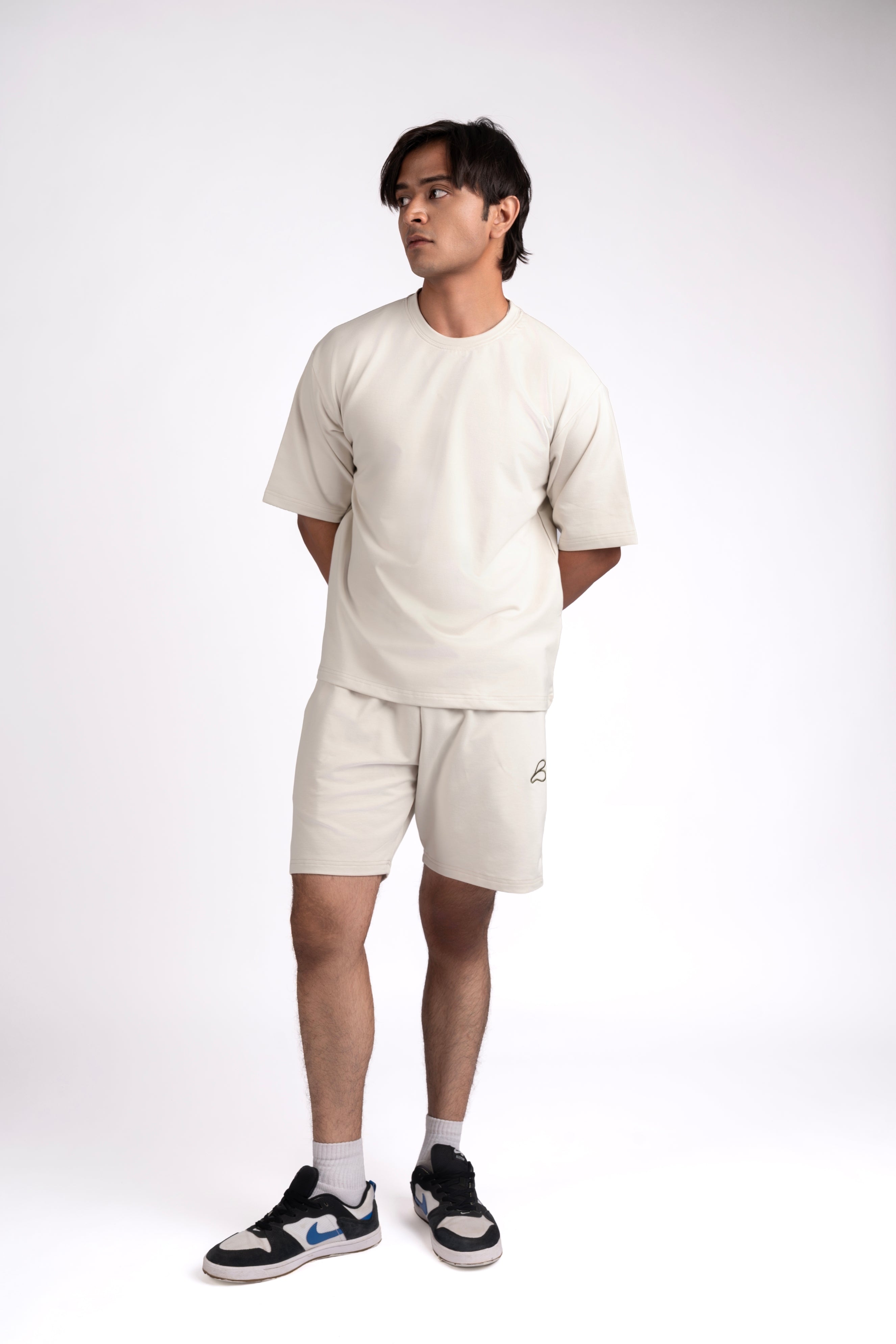 Box Fit Beige T-Shirt