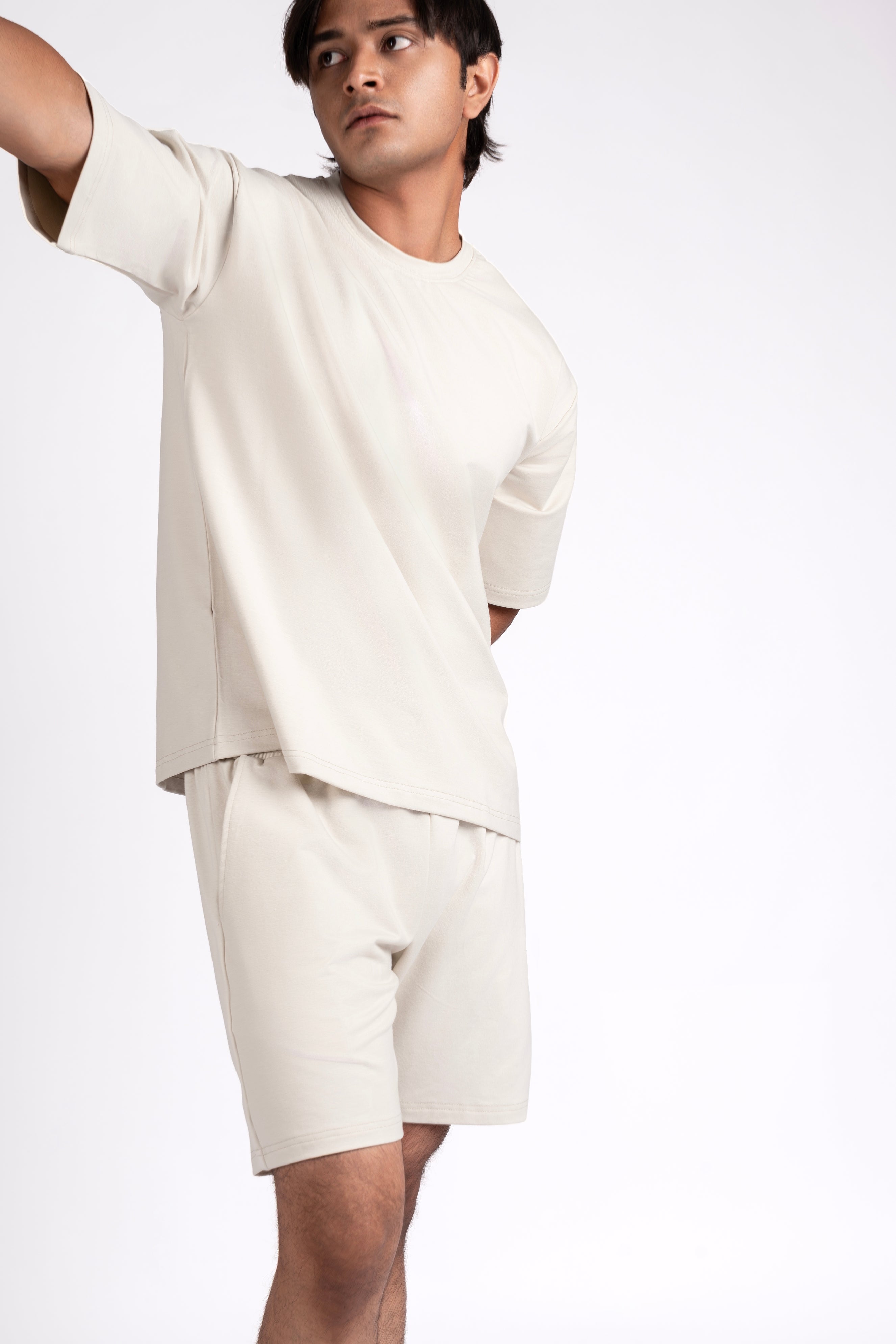 Box Fit Beige T-Shirt